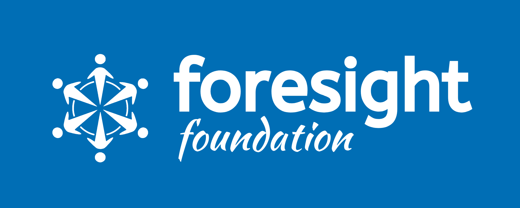 Foresight Foundation Logo Blue Background